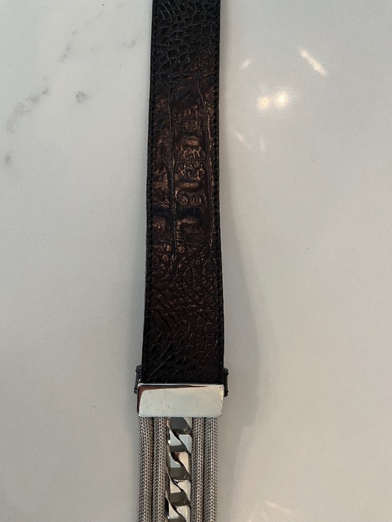 Nanni Milano Leather Belt Made in Italy, Adjustable, S/M main image 6